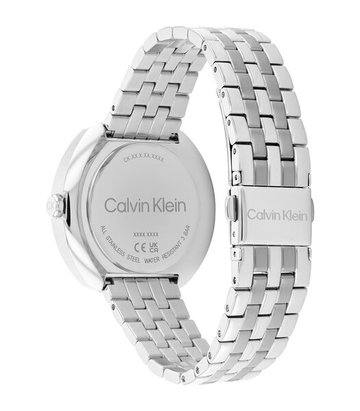 Montre CALVIN KLEIN WATCHES CK SHAPE Femme 25200335 Analogue Cadran MINERAL Rose Bracelet Acier inoxydable Acier Boucle déployante Etanchéité 3BAR