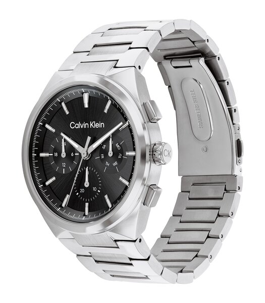 Montre CALVIN KLEIN WATCHES ARCHITECTURAL Homme 25200459 Analogique Cadran Minéral Doré Bracelet Acier inoxydable Doré Boucle déployante Etanchéité 3