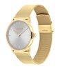 Montre CALVIN KLEIN WATCHES EXCEPTIONAL Femme 25300003 Analogue Cadran MINERAL Gris Bracelet Acier Or jaune Boucle déployante Etanchéité 3BAR