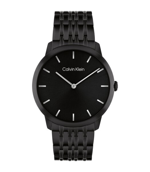 Montre CALVIN KLEIN WATCHES TIMELESS Homme 25300008 Analogique Cadran Minéral Doré Bracelet Acier inoxydable Doré Boucle déployante Etanchéité 3 ATM