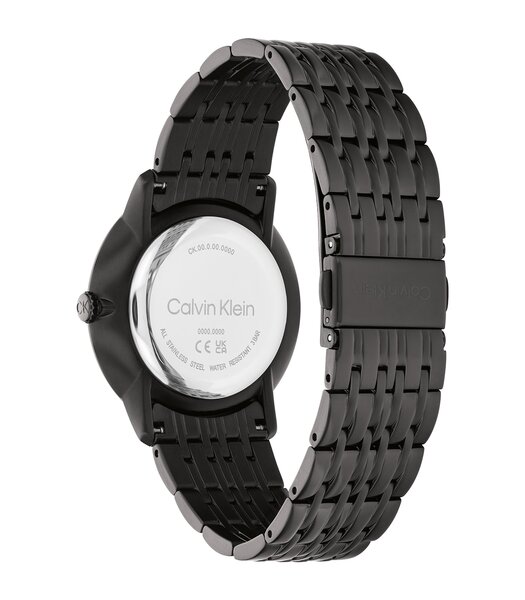 Montre CALVIN KLEIN WATCHES TIMELESS Homme 25300008 Analogique Cadran Minéral Doré Bracelet Acier inoxydable Doré Boucle déployante Etanchéité 3 ATM