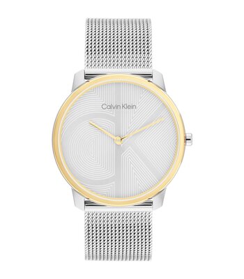 Montre CALVIN KLEIN WATCHES CK ICONIC Femme 25300014 Analogue Cadran MINERAL Argenté Bracelet Acier inoxydable Acier Etanchéité 3BAR