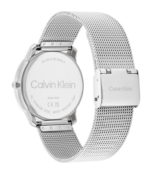 Montre CALVIN KLEIN WATCHES CK ICONIC Femme 25300015 Analogue Cadran MINERAL Rose Bracelet Acier inoxydable Acier Etanchéité 3BAR