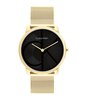 Montre CALVIN KLEIN WATCHES CK ICONIC Femme 25300016 Analogue Cadran MINERAL Noir Bracelet Acier Or jaune Etanchéité 3BAR