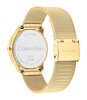 Montre CALVIN KLEIN WATCHES CK ICONIC Femme 25300016 Analogue Cadran MINERAL Noir Bracelet Acier Or jaune Etanchéité 3BAR