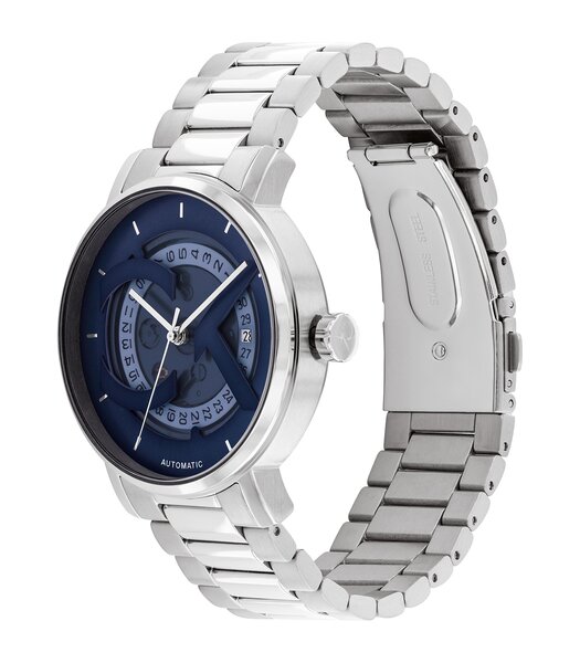Montre CALVIN KLEIN WATCHES CK ICONIC Homme 25300019 Analogue Cadran MINERAL Bleu Bracelet Acier inoxydable Acier Etanchéité 3BAR