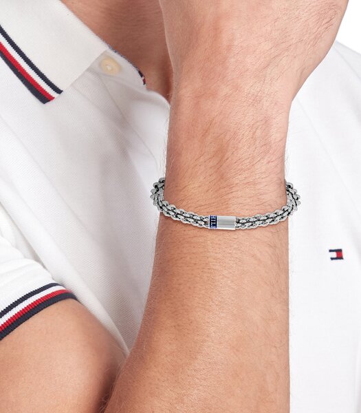 Bijou TOMMY HILFIGER JEWELS INTERTWINED CIRCLES CHAIN FAMILY 2790521 Homme