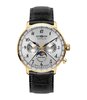 Montre ZEPPELIN HINDENBURG MONDPHASE Homme 7038-1 Analogue Cadran HESALITE Gris Bracelet Cuir Noir Boucle ardillon Etanchéité 3ATM