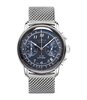 Montre ZEPPELIN LZ126 LOS ANGELES Homme 7614M-3 Analogue Cadran MINERAL Bleu Bracelet Acier inoxydable Argenté Boucle déployante Etanchéité 5BAR