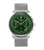 Montre ZEPPELIN LZ126 LOS ANGELES Homme 7614M-4 Analogique Cadran Minéral Vert Bracelet Milanais Argenté Boucle déployante Etanchéité 5 BAR