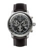 Montre ZEPPELIN 100 JAHRE ZEPPELIN Homme 7680-2 Analogue Cadran MINERAL Noir Bracelet Cuir Brun Boucle ardillon Etanchéité 5ATM