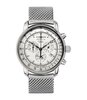Montre ZEPPELIN 100 JAHRE ZEPPELIN Homme 7680M-1 Analogue Cadran MINERAL Blanc Bracelet Milanais Acier BOUCLE DEPLOYANTE Etanchéité 5ATM