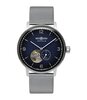 Montre ZEPPELIN HINDENBURG OPEN HEART Homme 8066M-3n Analogue Cadran MINERAL Bleu Bracelet Acier Acier Clip / clasp Etanchéité 5BAR
