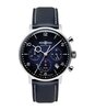 Montre ZEPPELIN LZ129 HINDENBURG Homme 8086-3n Analogue Cadran MINERAL Bleu Bracelet Cuir Bleu Boucle ardillon Etanchéité 5BAR