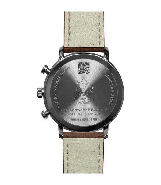 Montre ZEPPELIN LZ129 HINDENBURG Homme 8086-4n Analogue Cadran MINERAL Vert Bracelet Cuir Brun Boucle ardillon Etanchéité 5BAR