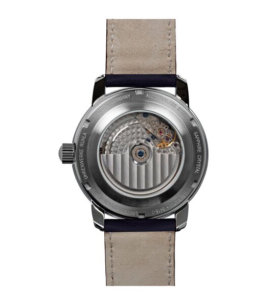 Montre ZEPPELIN ATLANTIC Homme 8416-3 Analogue Cadran MINERAL Bleu Bracelet Cuir Bleu Boucle ardillon Etanchéité 5BAR