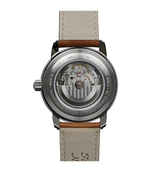 Montre ZEPPELIN ATLANTIC Homme 8426-5 Analogue Cadran Saphir Beige Bracelet Cuir Brun Boucle ardillon Etanchéité 5BAR
