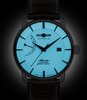 Montre ZEPPELIN ATLANTIC Homme 8462-5 Analogue Cadran MINERAL Beige Bracelet Cuir Brun Boucle ardillon Etanchéité 5ATM