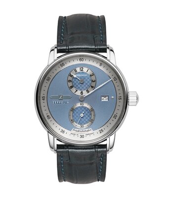 Montre ZEPPELIN FRIEDRICHSHAFEN Homme 8522-3 Analogue Cadran Saphir Bleu Bracelet Cuir Bleu Etanchéité 5BAR