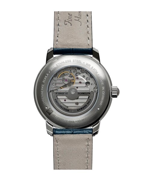 Montre ZEPPELIN FRIEDRICHSHAFEN Homme 8566-3 Analogue Cadran MINERAL Bleu Bracelet Cuir Bleu Etanchéité 5BAR