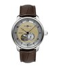 Montre ZEPPELIN FRIEDRICHSHAFEN Homme 8566-5 Analogue Cadran MINERAL Doré Bracelet Cuir Brun Etanchéité 5BAR