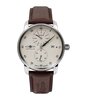 Montre ZEPPELIN NEW CAPTAIN'S LINE Homme 8622-5 Analogue Cadran Saphir Beige Bracelet Cuir Brun Boucle ardillon Etanchéité 5ATM