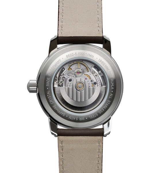 Montre ZEPPELIN NEW CAPTAIN'S LINE Homme 8622-5 Analogue Cadran Saphir Beige Bracelet Cuir Brun Boucle ardillon Etanchéité 5ATM