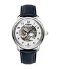 Montre ZEPPELIN NEW CAPTAIN'S LINE Homme 8658-3 Analogue Cadran MINERAL Blanc Bracelet Cuir Bleu Boucle déployante Etanchéité 5BAR