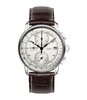 Montre ZEPPELIN 100 JAHRE ZEPPELIN Homme 8670-1 Analogue Cadran MINERAL Blanc Bracelet Cuir Brun Boucle ardillon Etanchéité 5ATM