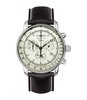 Montre ZEPPELIN 100 JAHRE ZEPPELIN Homme 8680-3 Analogue Cadran MINERAL Blanc Bracelet Cuir Noir Boucle ardillon Etanchéité 5ATM