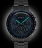 Montre ZEPPELIN NEW YORK Homme 8878MB-3 Analogue Cadran MINERAL Bleu Bracelet Acier inoxydable Argenté Etanchéité 5BAR