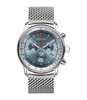 Montre ZEPPELIN LZ14 MARINE Homme 8886M-3 Analogue Cadran MINERAL Bleu Bracelet Acier inoxydable Argenté Boucle déployante Etanchéité 5BAR
