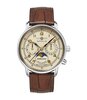 Montre ZEPPELIN MEDITERRANEE Homme 9637-5 Analogue Cadran MINERAL Beige Bracelet Cuir Brun Fermeture réglable Etanchéité 5BAR