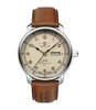 Montre ZEPPELIN MEDITERRANEE Homme 9664-5 Analogue Cadran MINERAL Beige Bracelet Cuir Brun Boucle déployante Etanchéité 5BAR