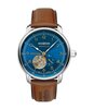 Montre ZEPPELIN MEDITERRANEE - BLUE Homme 9666-3 Analogue Cadran MINERAL Bleu Bracelet Cuir Brun Boucle ardillon Etanchéité 5BAR