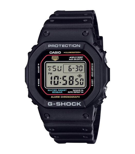 Montre CASIO G-SHOCK Homme DW-5600RL-1ER Digital Cadran MINERAL Noir Bracelet Résine Noir Etanchéité 20BAR