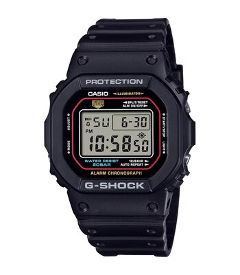 Montre CASIO G-SHOCK Homme DW-5600RL-1ER Digital Cadran MINERAL Noir Bracelet Résine Noir Etanchéité 20BAR