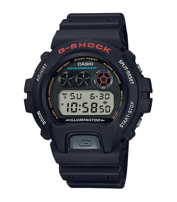 Montre CASIO G-SHOCK Homme DW-6900U-1ER Digital Cadran MINERAL Gris Bracelet Résine Noir Etanchéité 20BAR