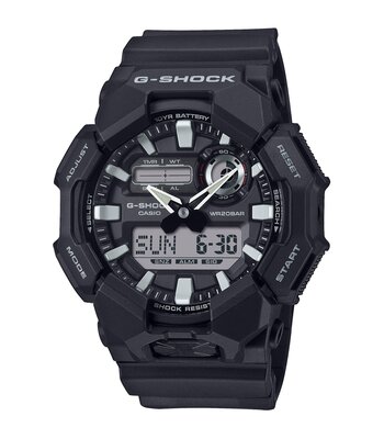 Montre CASIO G-SHOCK Homme GA-010-1AER Analogue-Digital Cadran MINERAL Noir Bracelet Résine Noir Etanchéité 20BAR