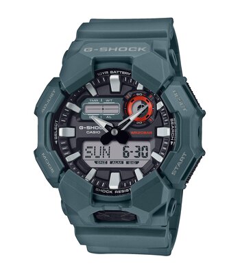 Montre CASIO G-SHOCK Homme GA-010-2AER Analogue-Digital Cadran MINERAL Noir Bracelet Résine Vert Etanchéité 20BAR