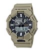 Montre CASIO G-SHOCK Homme GA-010-5AER Analogue-Digital Cadran MINERAL Noir Bracelet Résine Beige Etanchéité 20BAR