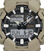 Montre CASIO G-SHOCK Homme GA-010-5AER Analogue-Digital Cadran MINERAL Noir Bracelet Résine Beige Etanchéité 20BAR