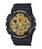 Montre CASIO G-SHOCK Homme GA-100GGB-1A9ER Analogue-Digital Cadran MINERAL Or Bracelet Résine Noir Etanchéité 20BAR