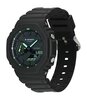 Montre CASIO G-SHOCK Homme GA-2100-1A3ER Analogue-Digital Cadran MINERAL Vert Bracelet Résine Noir Boucle ardillon Etanchéité 20BAR