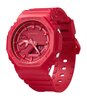 Montre CASIO G-SHOCK Homme GA-2100-4AER Digital + analogique Cadran Minéral Rouge Bracelet Résine Rouge Boucle ardillon Etanchéité 20 BAR