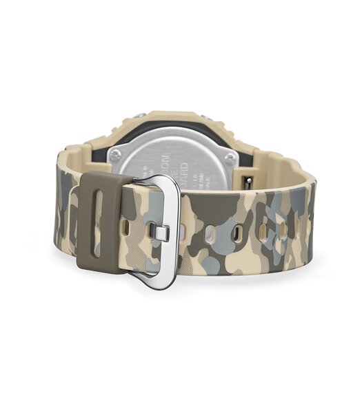 Horloge CASIO G-SHOCK Heren GA-2100CM-5AER Analoog-digitaal Behuizing MINERAAL Zwart Bracelette Hars Beige Etanchéiteiten 20BAR