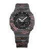 Montre CASIO G-SHOCK Homme GA-2100CM-8AER Analogue-Digital Cadran MINERAL Noir Bracelet Résine Gris Etanchéité 20BAR