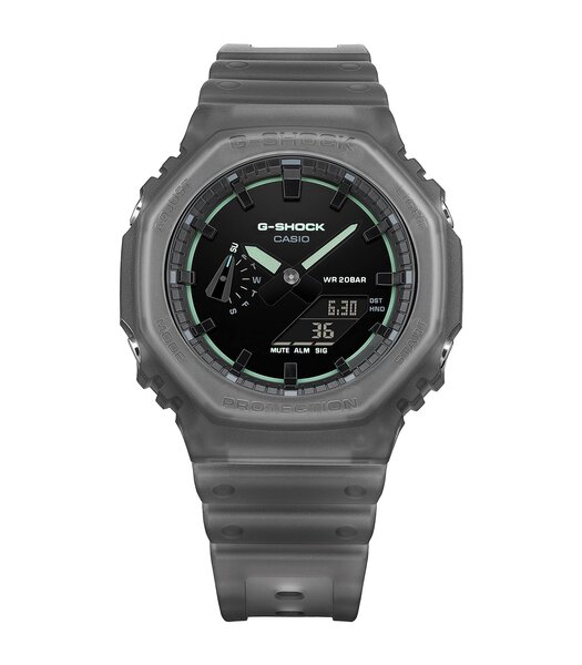 Montre CASIO G-SHOCK Homme GA-2100K-1AER Analogue-Digital Cadran MINERAL Noir Bracelet Résine Noir Etanchéité 20BAR