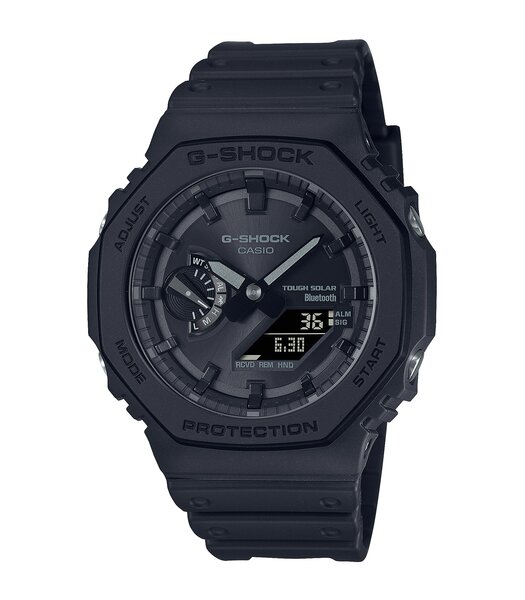 Montre CASIO G-SHOCK Homme GA-B2100-1A1ER Analogue-Digital Cadran MINERAL Noir Bracelet Résine Noir Boucle ardillon Etanchéité 20BAR