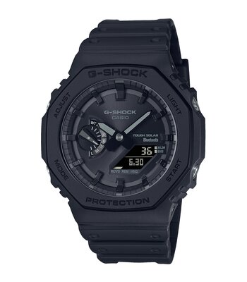 Montre CASIO G-SHOCK Homme GA-B2100-1A1ER Analogue-Digital Cadran MINERAL Noir Bracelet Résine Noir Boucle ardillon Etanchéité 20BAR